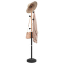 vidaXL Coat Rack 177 cm Powder-Coated Iron Black