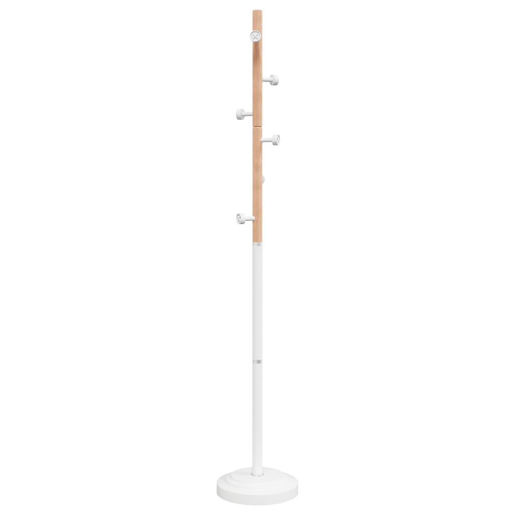 vidaXL Coat Rack 177 cm Powder-Coated Iron Black