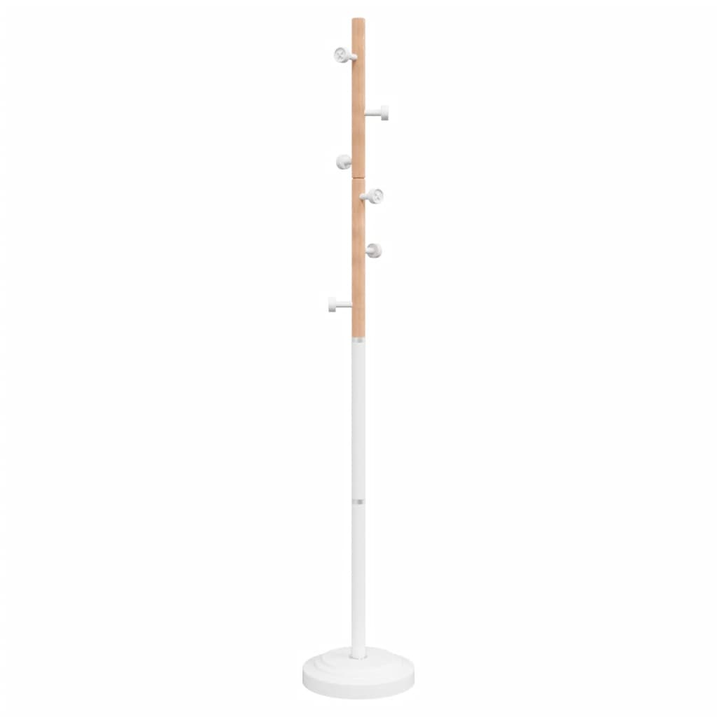 vidaXL Coat Rack 177 cm Powder-Coated Iron Black