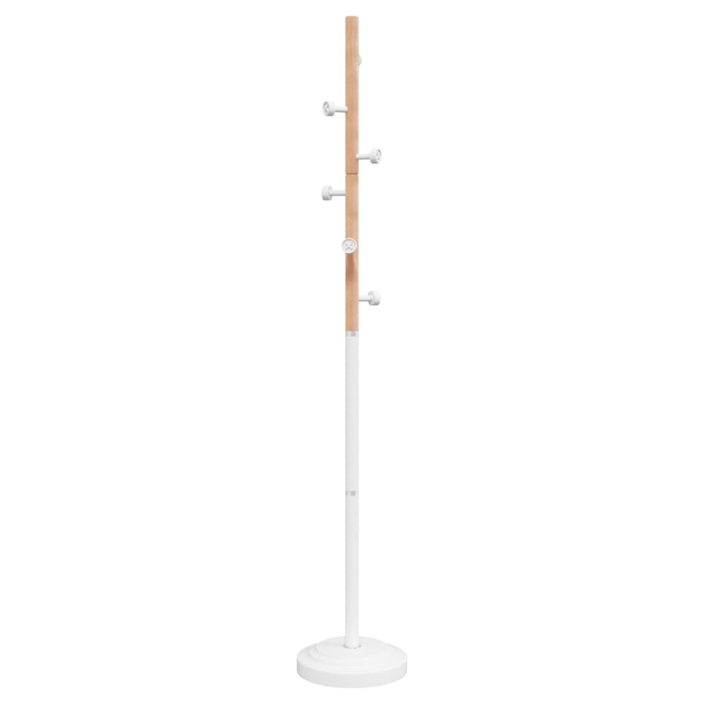 vidaXL Coat Rack 177 cm Powder-Coated Iron Black