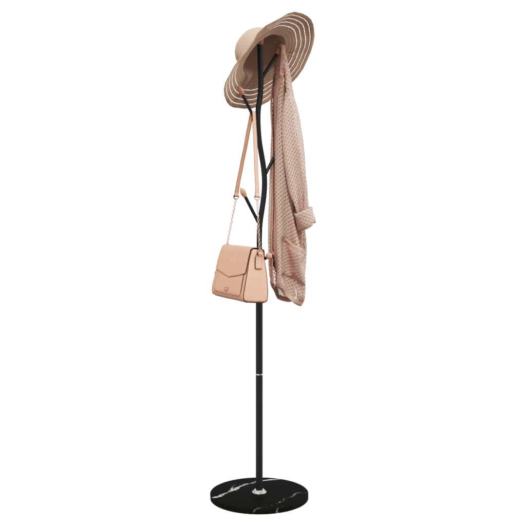 vidaXL Kapstok 177 cm gepoedercoat ijzer zwart