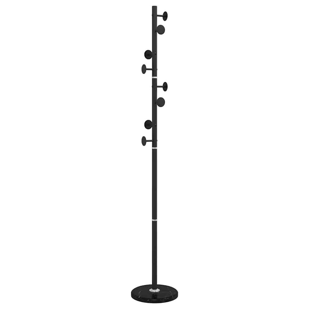 vidaXL Kapstok 176 cm gepoedercoat ijzer zwart