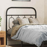 vidaXL Replacement Headboard 75 cm Metal Black