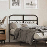 vidaXL Replacement Headboard 75 cm Metal Black