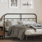 vidaXL Replacement Headboard 75 cm Metal Black