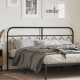 vidaXL Replacement Headboard 75 cm Metal Black