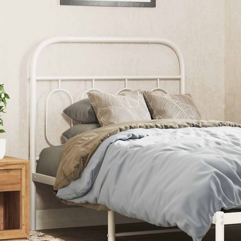 vidaXL Replacement Headboard 75 cm Metal Black
