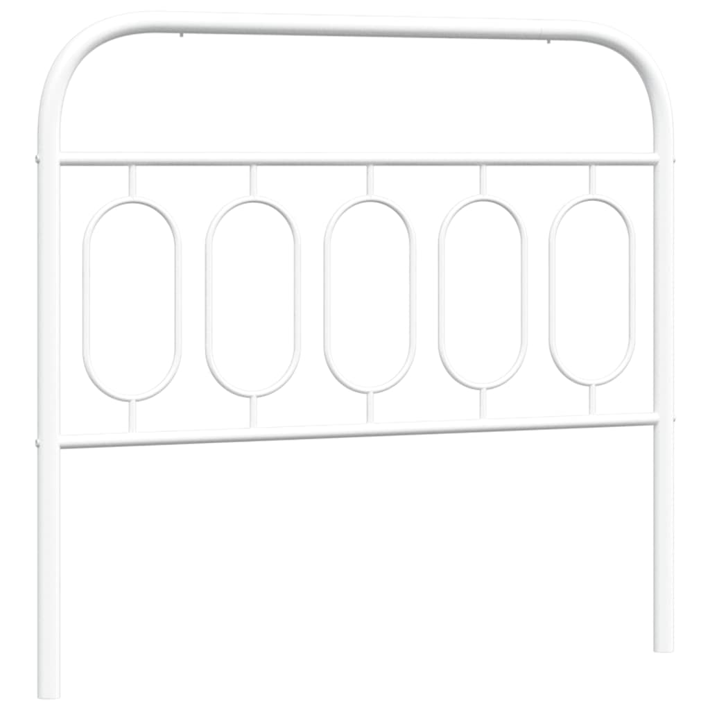 vidaXL Replacement Headboard 75 cm Metal Black