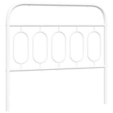 vidaXL Replacement Headboard 75 cm Metal Black