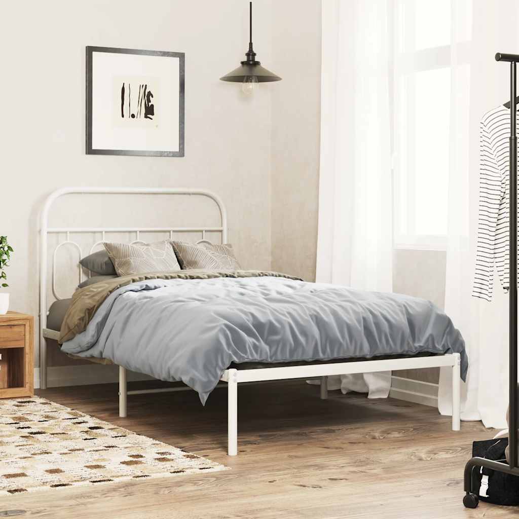 vidaXL Replacement Headboard 75 cm Metal Black