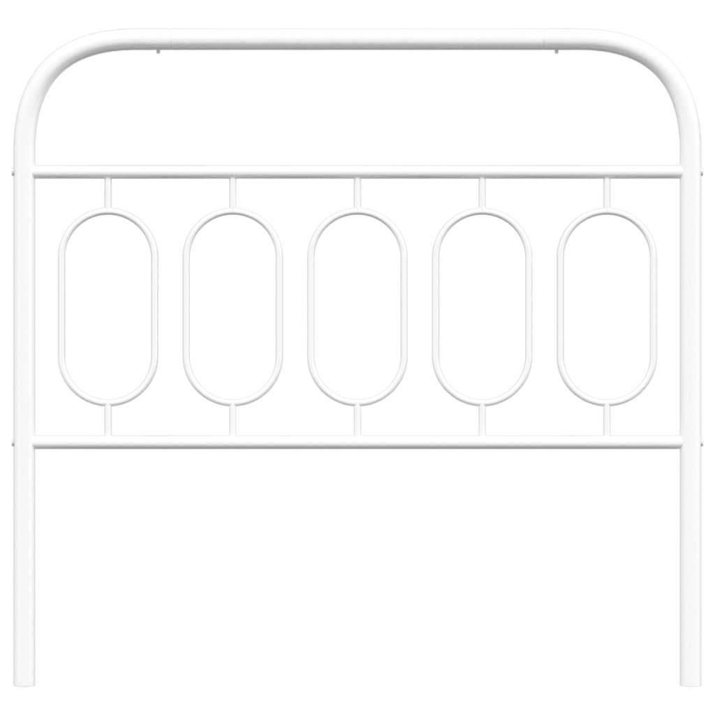 vidaXL Replacement Headboard 75 cm Metal Black
