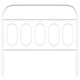 vidaXL Replacement Headboard 75 cm Metal Black