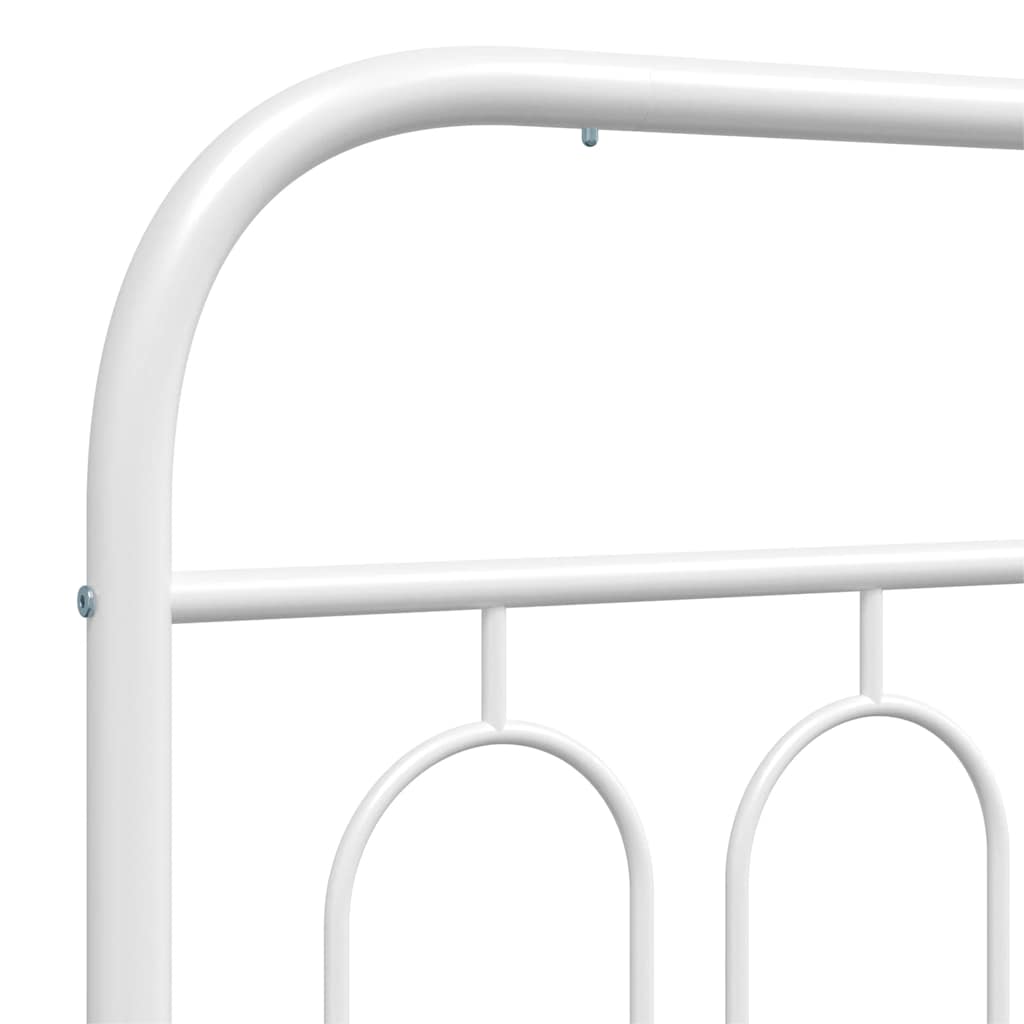 vidaXL Replacement Headboard 75 cm Metal Black