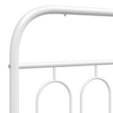 vidaXL Replacement Headboard 75 cm Metal Black