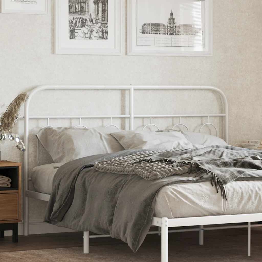 vidaXL Replacement Headboard 75 cm Metal Black