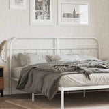 vidaXL Replacement Headboard 75 cm Metal Black