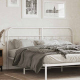 vidaXL Replacement Headboard 75 cm Metal Black