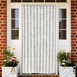 vidaXL Vliegengordijn 90x220 cm chenille beige en lichtbruin