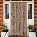 vidaXL Vliegengordijn 90x220 cm chenille beige en lichtbruin