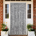 vidaXL Vliegengordijn 90x220 cm chenille beige en lichtbruin