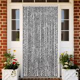 vidaXL Vliegengordijn 90x220 cm chenille beige en lichtbruin
