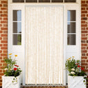 vidaXL Vliegengordijn 90x220 cm chenille beige en lichtbruin