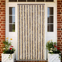 vidaXL Vliegengordijn 90x220 cm chenille beige en lichtbruin