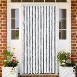 vidaXL Vliegengordijn 90x220 cm chenille beige en lichtbruin