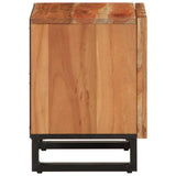 vidaXL Nachtkastje 40x34x46 cm massief ruw mangohout