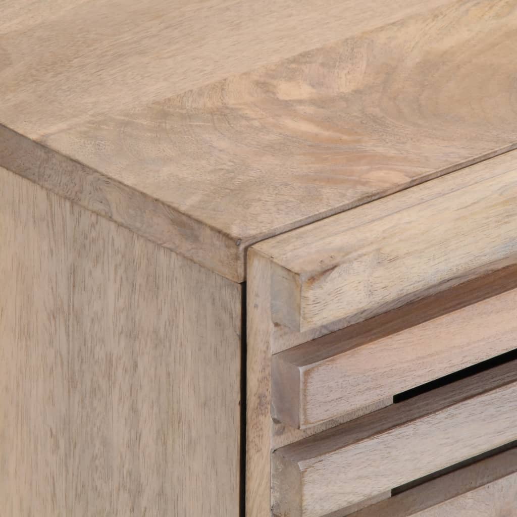 vidaXL Nachtkastje 40x34x46 cm massief ruw mangohout