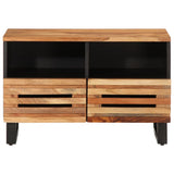 vidaXL TV Cabinet 70x34x46 cm Solid Acacia Wood