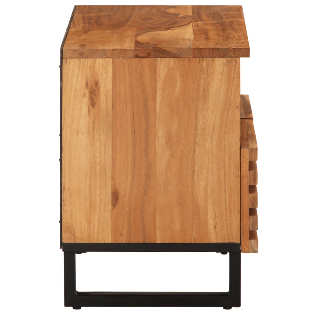 vidaXL TV Cabinet 70x34x46 cm Solid Acacia Wood