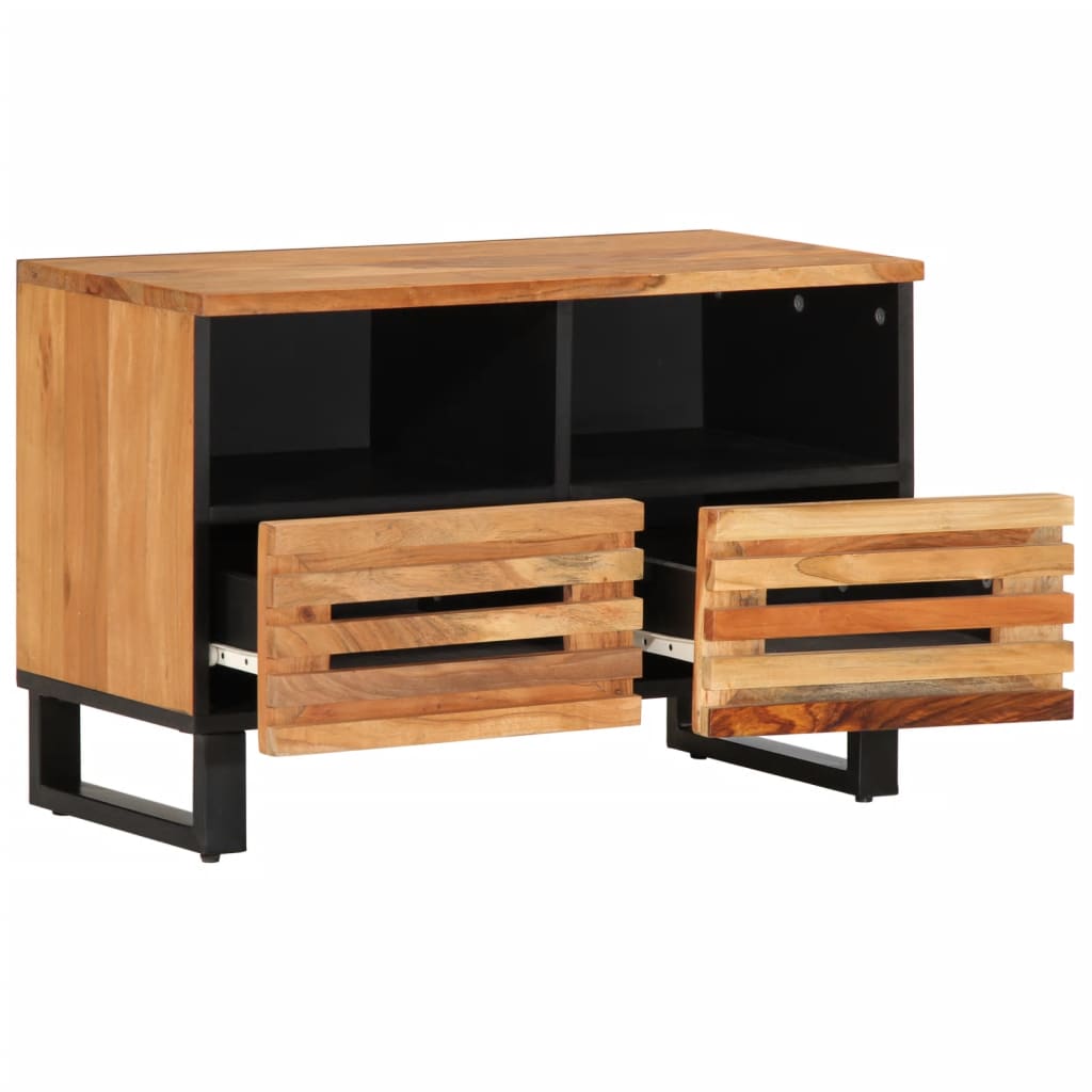 vidaXL TV Cabinet 70x34x46 cm Solid Acacia Wood