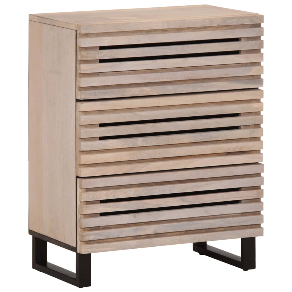 vidaXL Dressoir 60x34x75 cm massief ruw mangohout