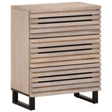 vidaXL Dressoir 60x34x75 cm massief ruw mangohout