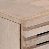 vidaXL Dressoir 60x34x75 cm massief ruw mangohout