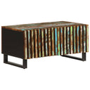 vidaXL Salontafel 80x51x40 cm massief mangohout wit