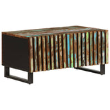 vidaXL Salontafel 80x51x40 cm massief mangohout wit