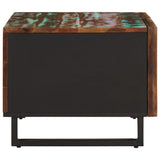 vidaXL Salontafel 80x51x40 cm massief mangohout wit