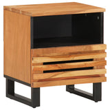 vidaXL Bedside Cabinets 2 pcs 40x34x46 cm solid rough mango wood