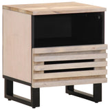 vidaXL Bedside Cabinets 2 pcs 40x34x46 cm solid rough mango wood