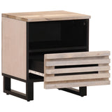 vidaXL Bedside Cabinets 2 pcs 40x34x46 cm solid rough mango wood