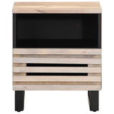 vidaXL Bedside Cabinets 2 pcs 40x34x46 cm solid rough mango wood