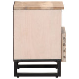 vidaXL Bedside Cabinets 2 pcs 40x34x46 cm solid rough mango wood