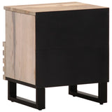 vidaXL Bedside Cabinets 2 pcs 40x34x46 cm solid rough mango wood