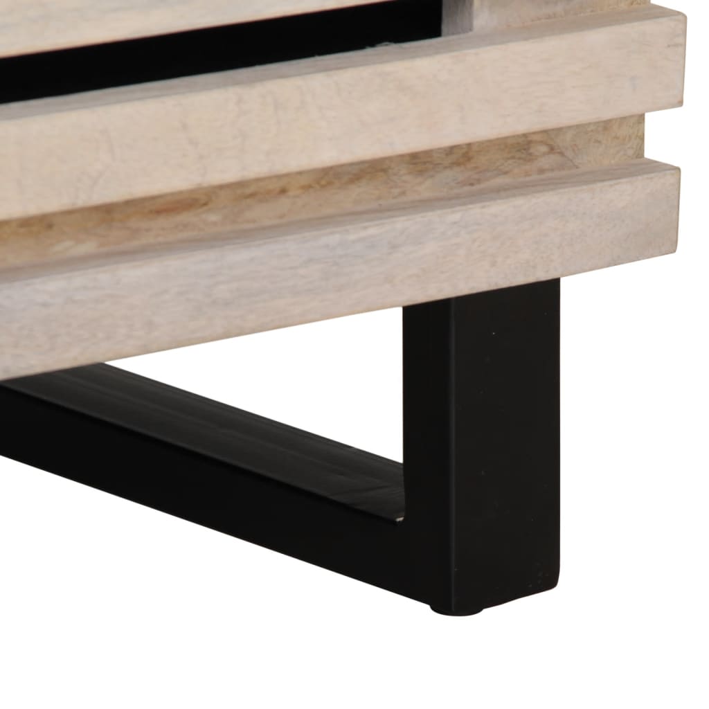 vidaXL Bedside Cabinets 2 pcs 40x34x46 cm solid rough mango wood