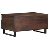 vidaXL Salontafel 80x55x40 cm massief mangohout bruin