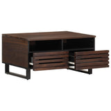 vidaXL Salontafel 80x55x40 cm massief mangohout bruin