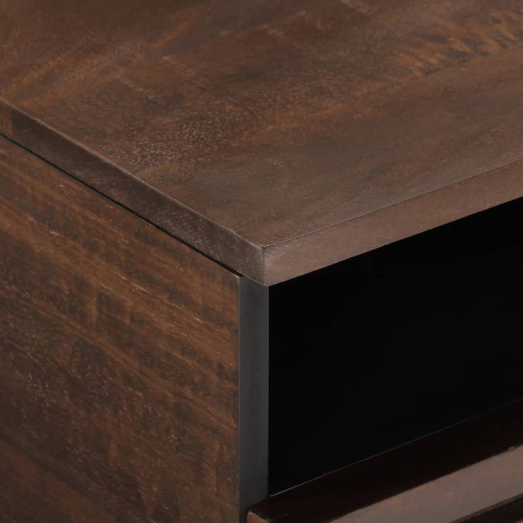 vidaXL Salontafel 80x55x40 cm massief mangohout bruin
