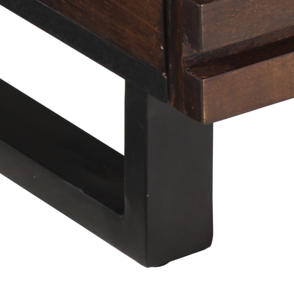 vidaXL Salontafel 80x55x40 cm massief mangohout bruin
